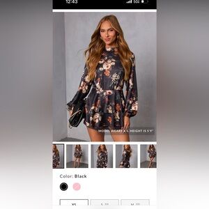 Vici Black Floral Romper